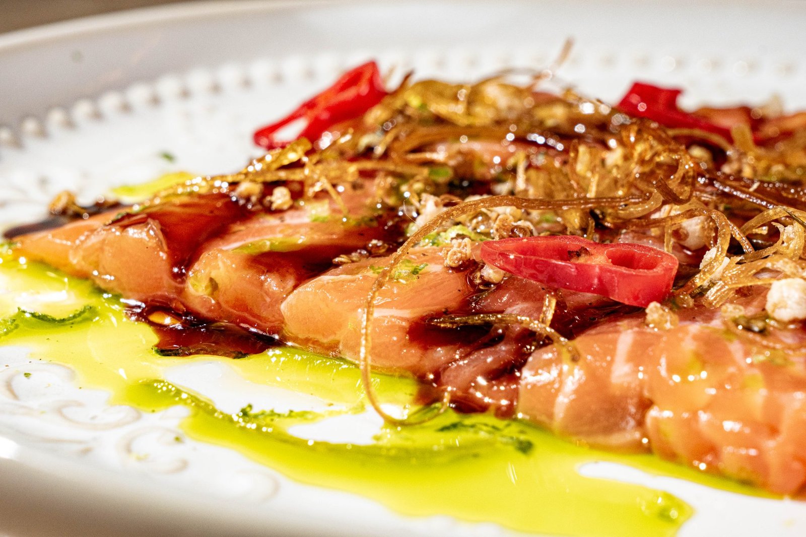 Crudo de salmón