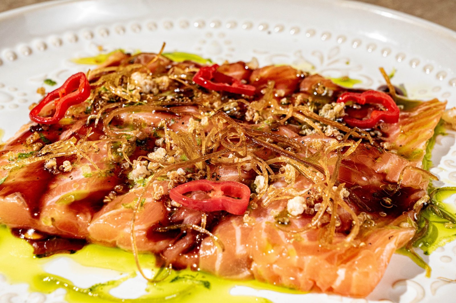 Crudo de salmón